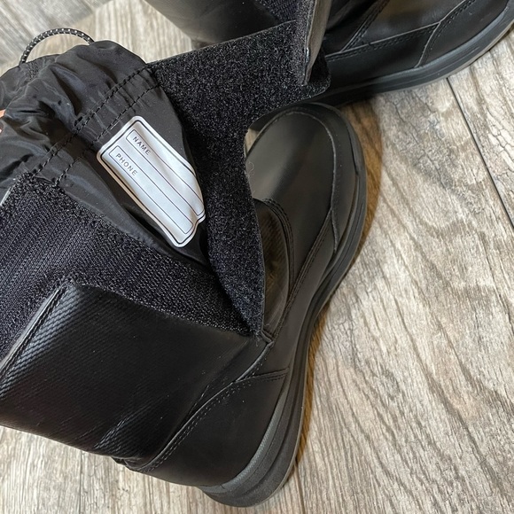 Lands' End Shoes Lands End Black W Silver Reflective Snow Winter